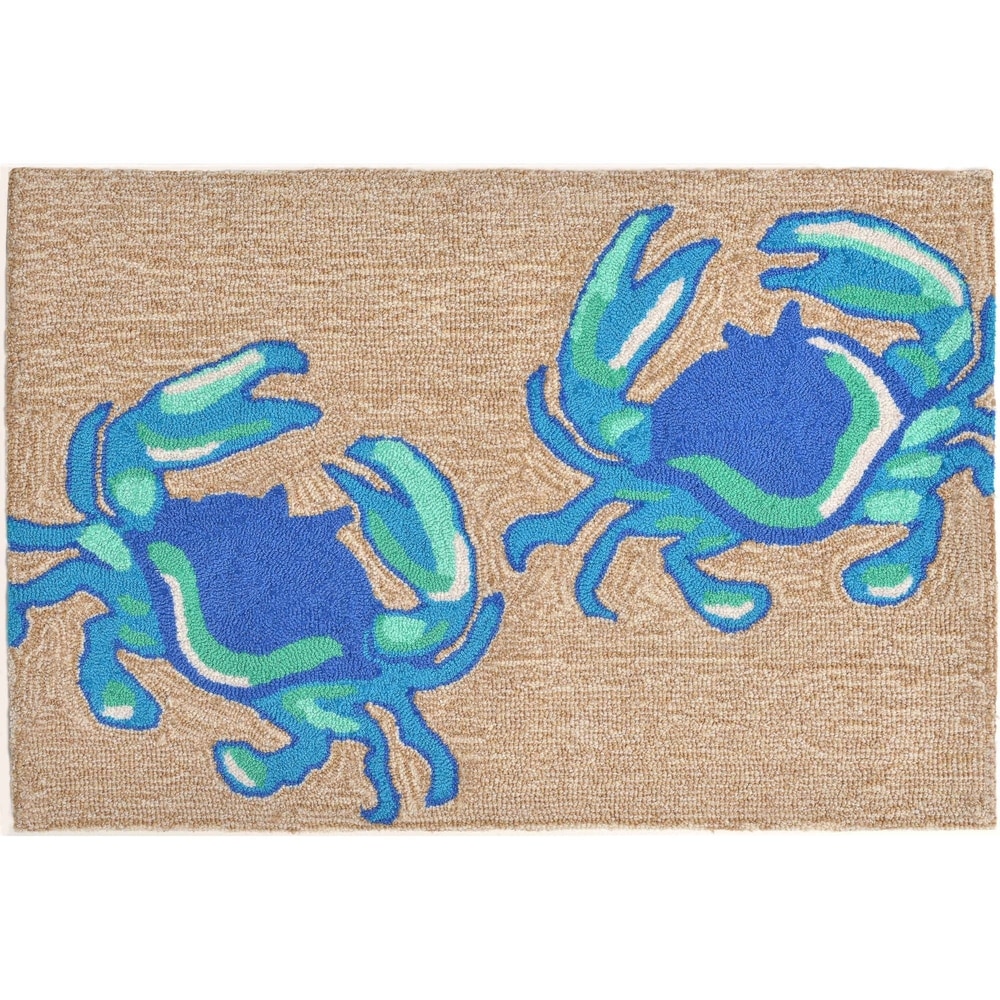 Lush Decor Frontporch Crabs Indoor/Outdoor Mat