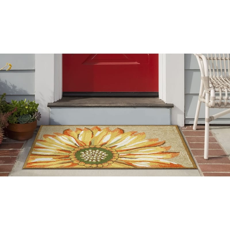 Liora Manne Frontporch Sunflower Indoor/Outdoor Mat