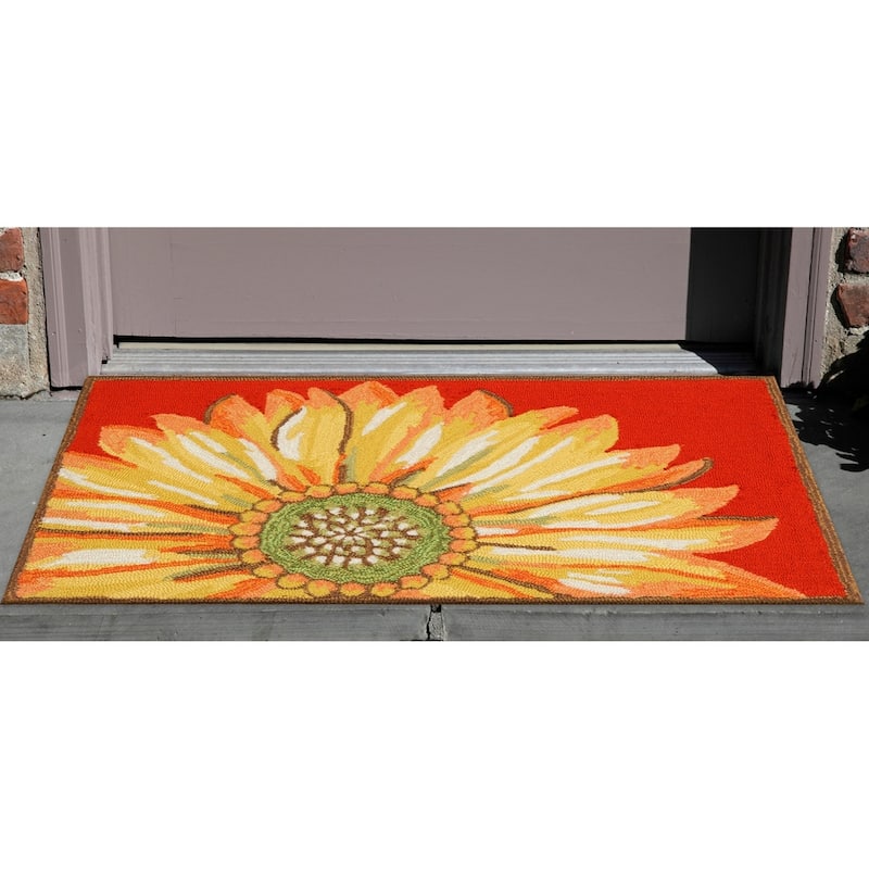 Liora Manne Frontporch Sunflower Indoor/Outdoor Mat