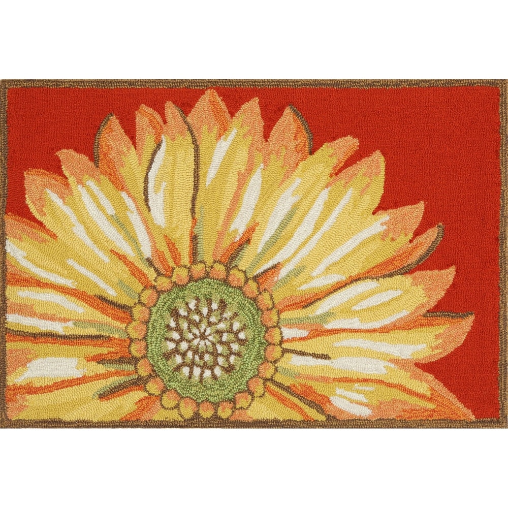 Lush Decor Frontporch Sunflower Indoor/Outdoor Mat