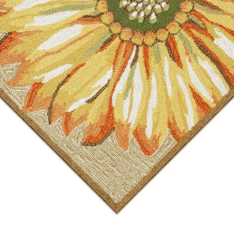 Liora Manne Frontporch Sunflower Indoor/Outdoor Mat
