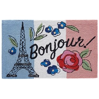 Liora Manne Frontporch Bonjour Indoor/Outdoor Rug Multi 24