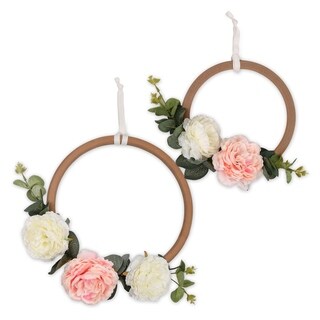 Farmhouse 2 Pc Floral Ring Wall Décor by The Peanutshell