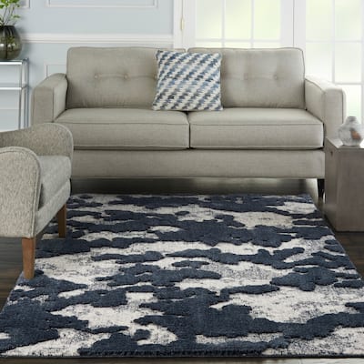 Nourison Textured Contemporary Abstract Area Rug