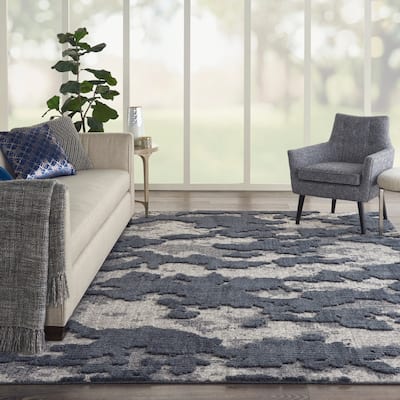 Nourison Textured Contemporary Abstract Area Rug