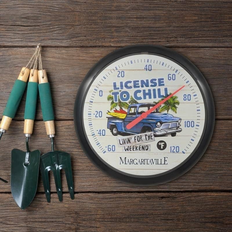 La Crosse 13.5 inch Margaritaville Analog Dial Thermometer