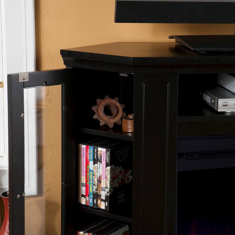SEI Furniture Cabot Cherry Convertible Color Changing Fireplace
