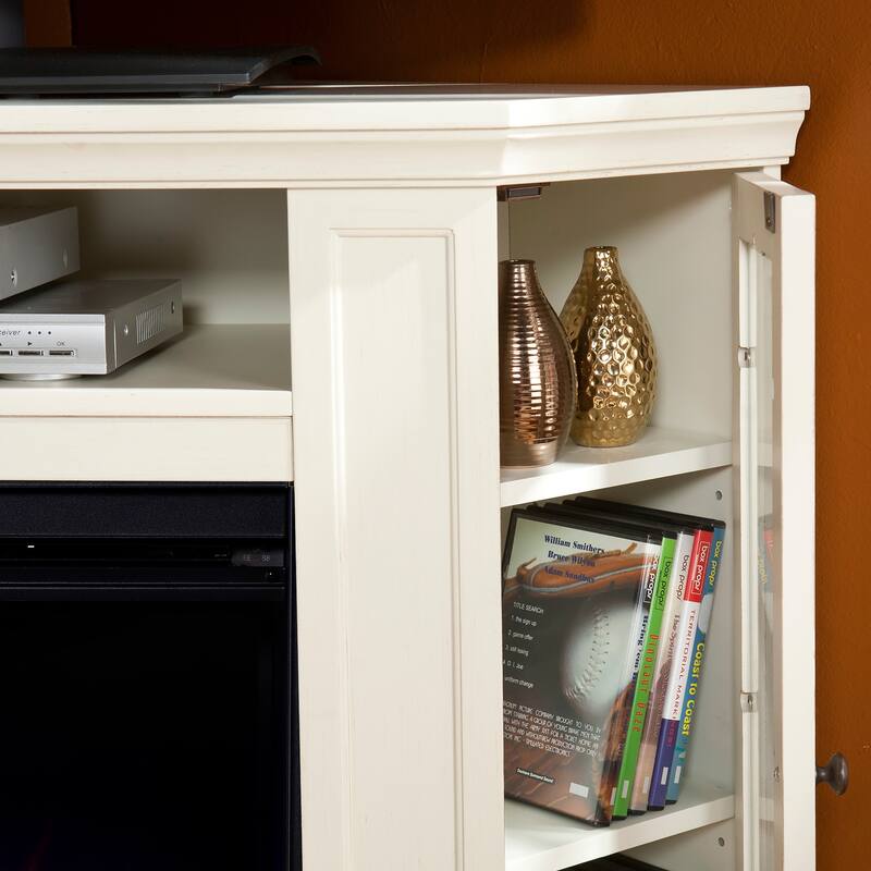 SEI Furniture Cabot Cherry Convertible Color Changing Fireplace