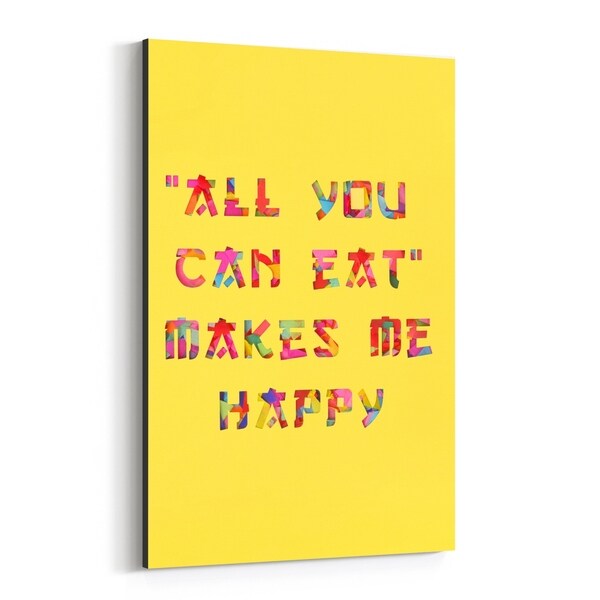 Noir Gallery Kitchen Quote Humor Photo Canvas Wall Art Print