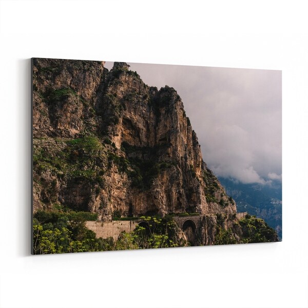 Noir Gallery Positano Italy Beach Nature Photo Canvas Wall Art Print