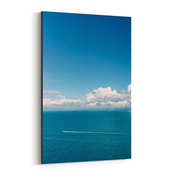Noir Gallery Positano Italy Beach Boat Nautical Canvas Wall Art Print