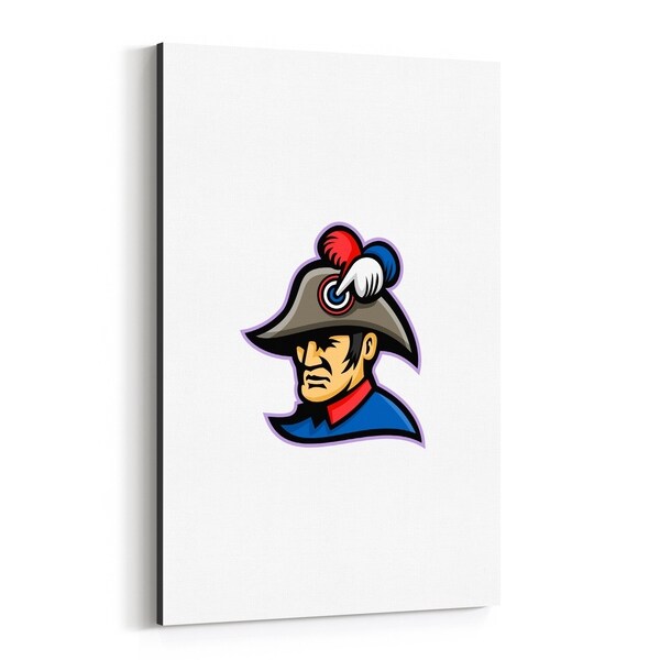 Noir Gallery Emperor Head Mascot Canvas Wall Art Print