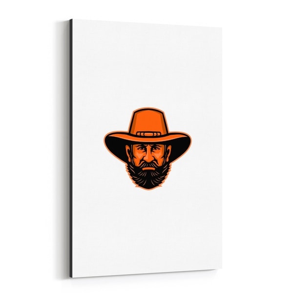 Noir Gallery General Ulysses Grant Mascot Canvas Wall Art Print