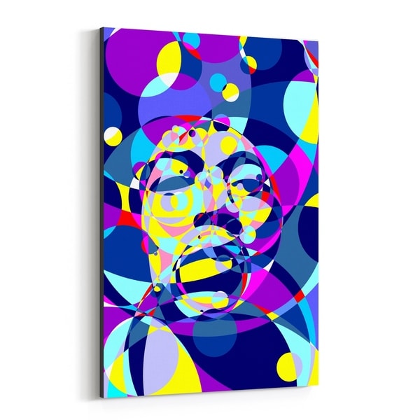 Noir Gallery Jimi Hendrix Abstract Illustration Canvas Wall Art Print