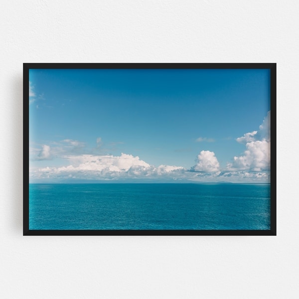 Noir Gallery Positano Italy Beach Nature Photo Framed Art Print