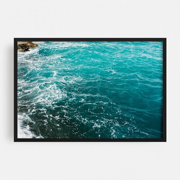 Noir Gallery Positano Italy Beach Nature Photo Framed Art Print