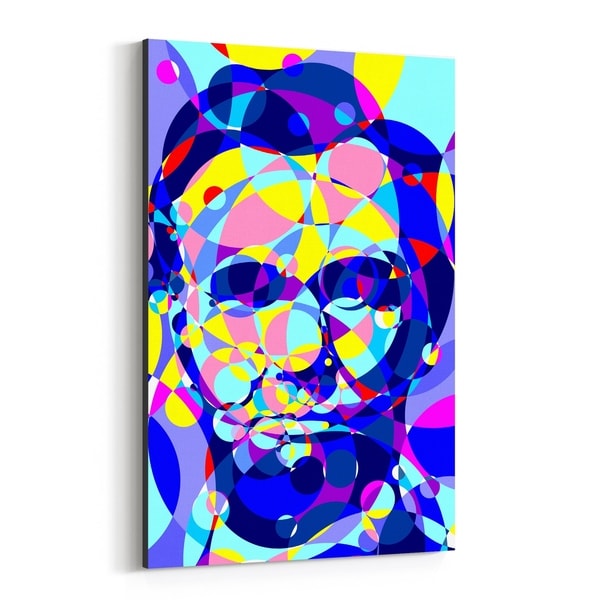 Noir Gallery Abraham Lincoln Abstract Illustration Canvas Wall Art Print
