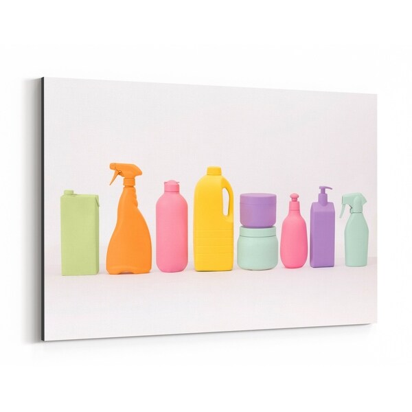 Noir Gallery Humor Plastic Bottles Photo Canvas Wall Art Print