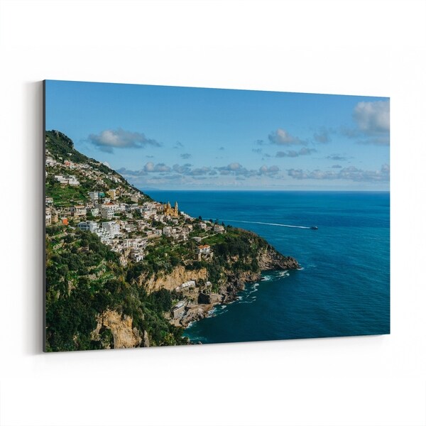 Noir Gallery Praiano Italy Beach Nature Photo Canvas Wall Art Print
