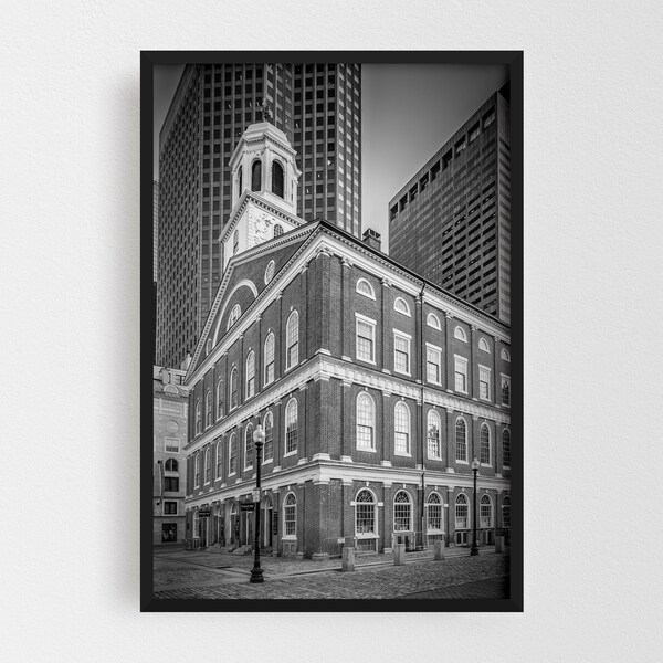 Noir Gallery Boston Massachusetts Urban Photo Framed Art Print
