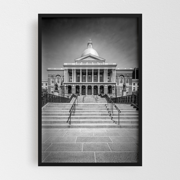 Noir Gallery Boston Massachusetts Architecture Framed Art Print
