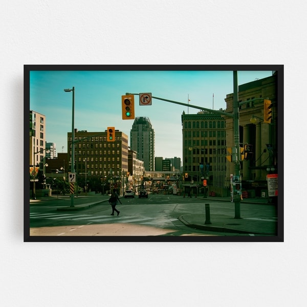 Noir Gallery Ottawa Canada Urban Cityscape Photo Framed Art Print