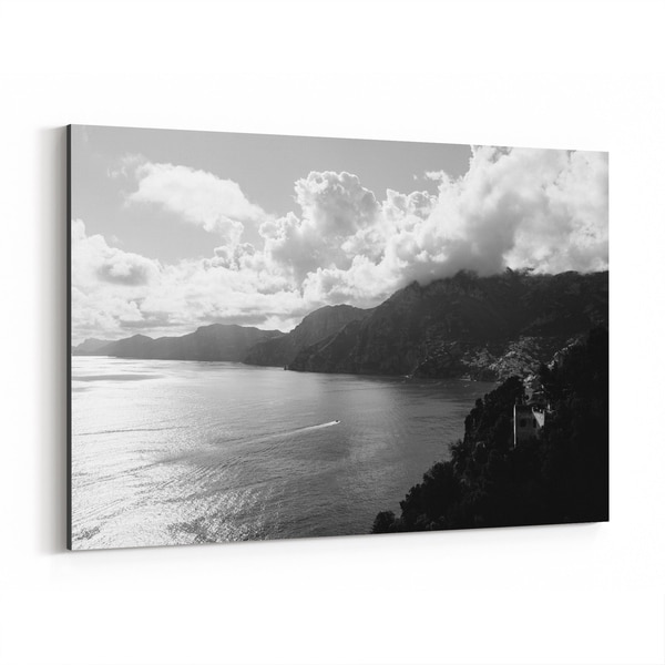 Noir Gallery Positano Italy Beach Nature Photo Canvas Wall Art Print