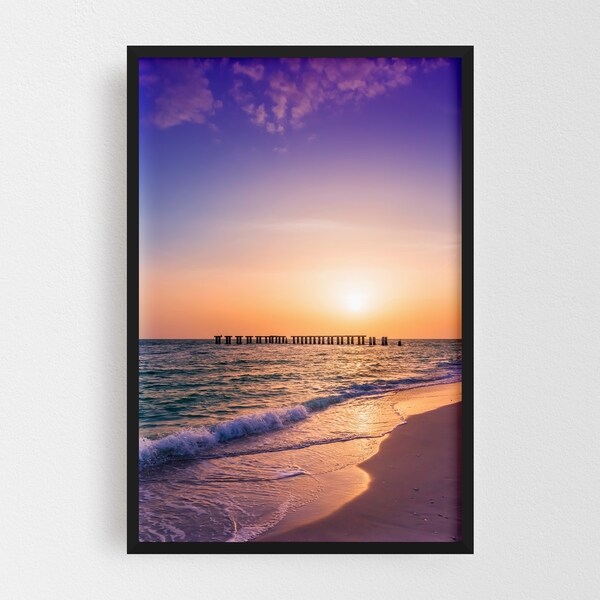 Noir Gallery Boca Grande Florida Beach Photo Framed Art Print