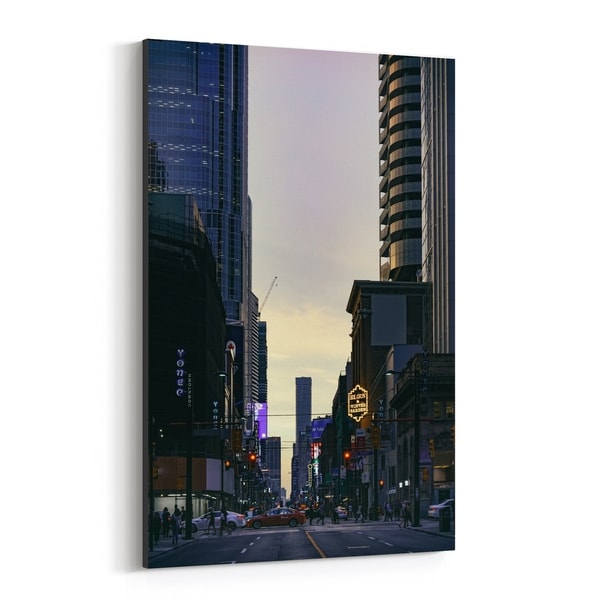 Noir Gallery Toronto Canada Urban Cityscape Photo Canvas Wall Art Print
