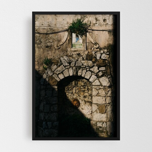 Noir Gallery Positano Italy Fountain Photo Framed Art Print