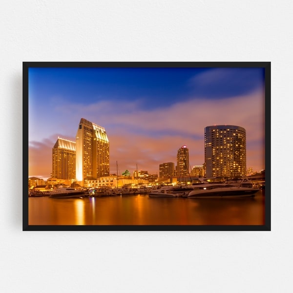 Noir Gallery San Diego California Urban Photo Framed Art Print