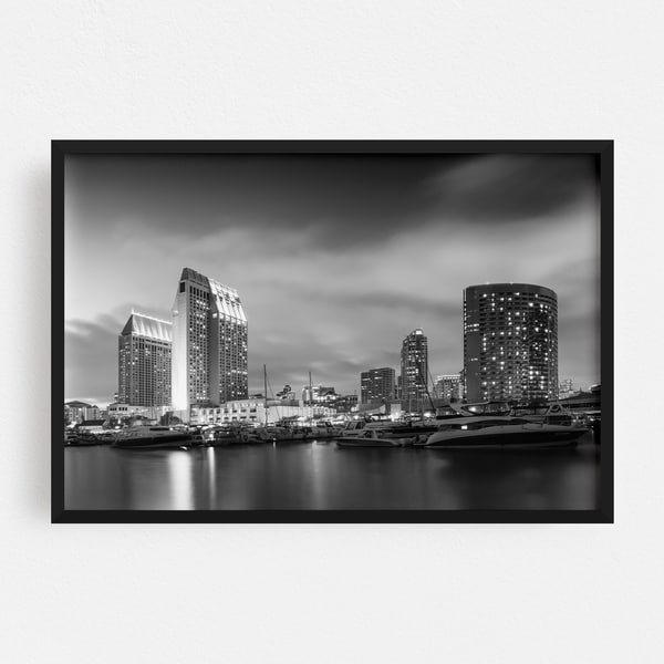 Noir Gallery San Diego California Urban Photo Framed Art Print
