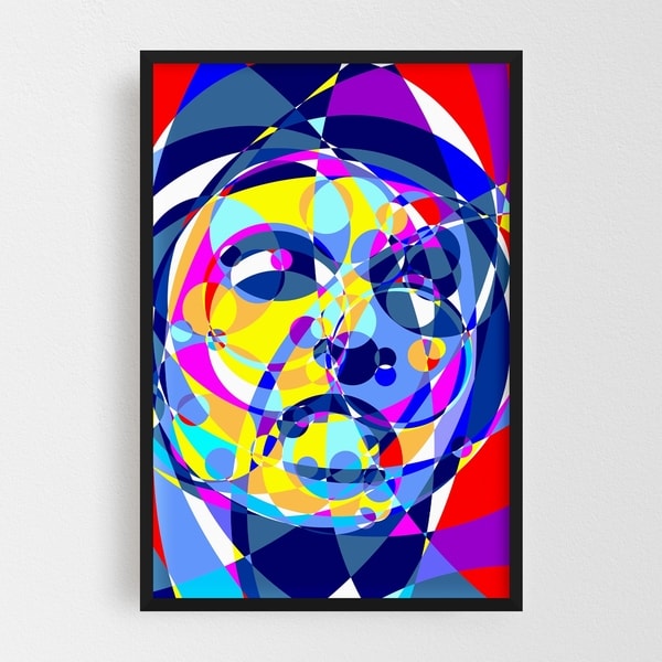 Noir Gallery Scarface Abstract Illustration Framed Art Print