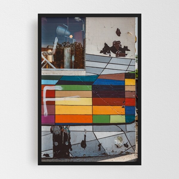 Noir Gallery Brooklyn New York Street Art Urban Framed Art Print