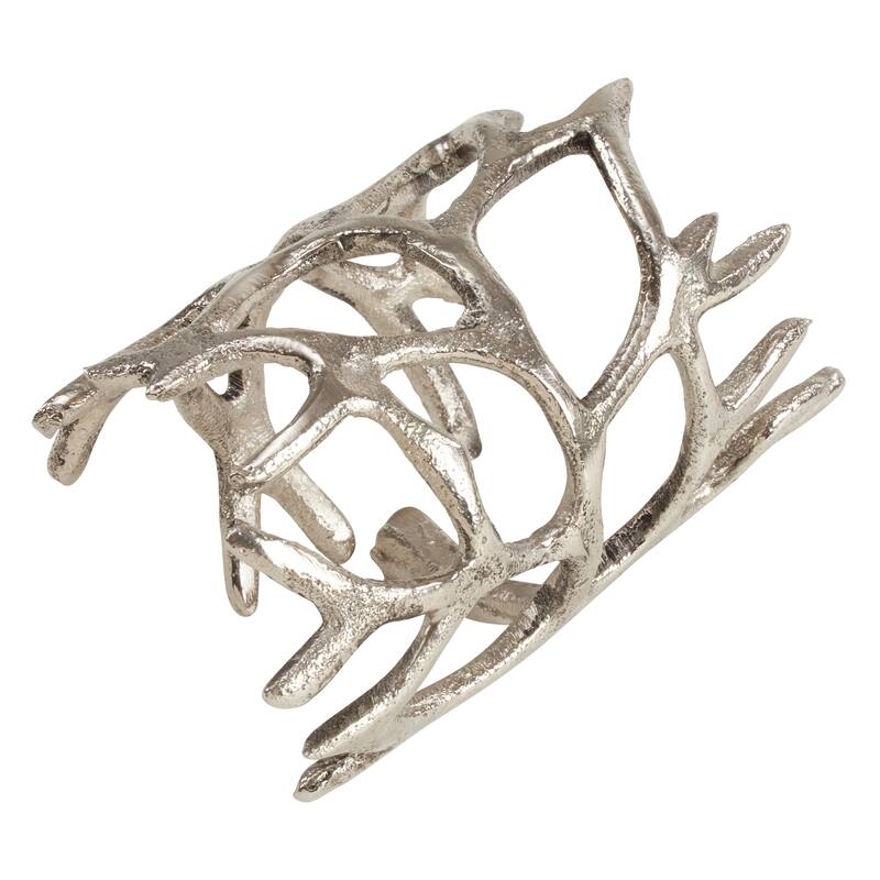 Antlers Napkin Rings With Wrapped Design (Set of 4)