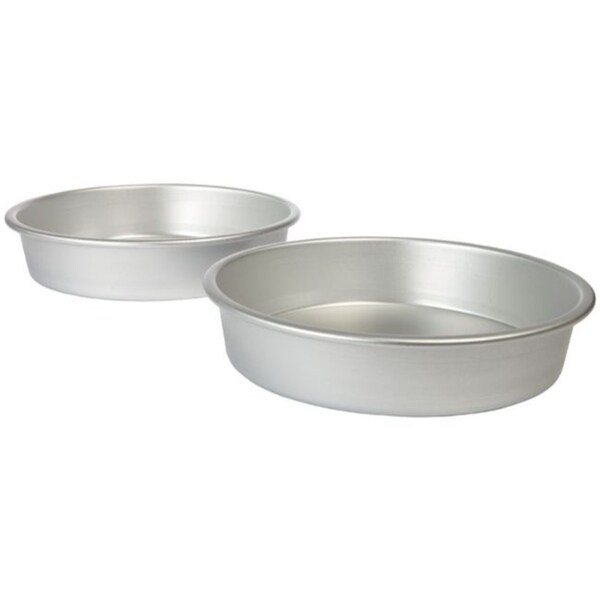 Wilton 9 in. W x 9.9 in. L Cake Pan Silver. Opens flyout.