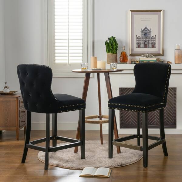 Seville Bar Stools, Shop Copper Grove Seville Counter Height Vintage Black Brown Leather Bar Stools Set Of 2 On Sale Overstock 29774518