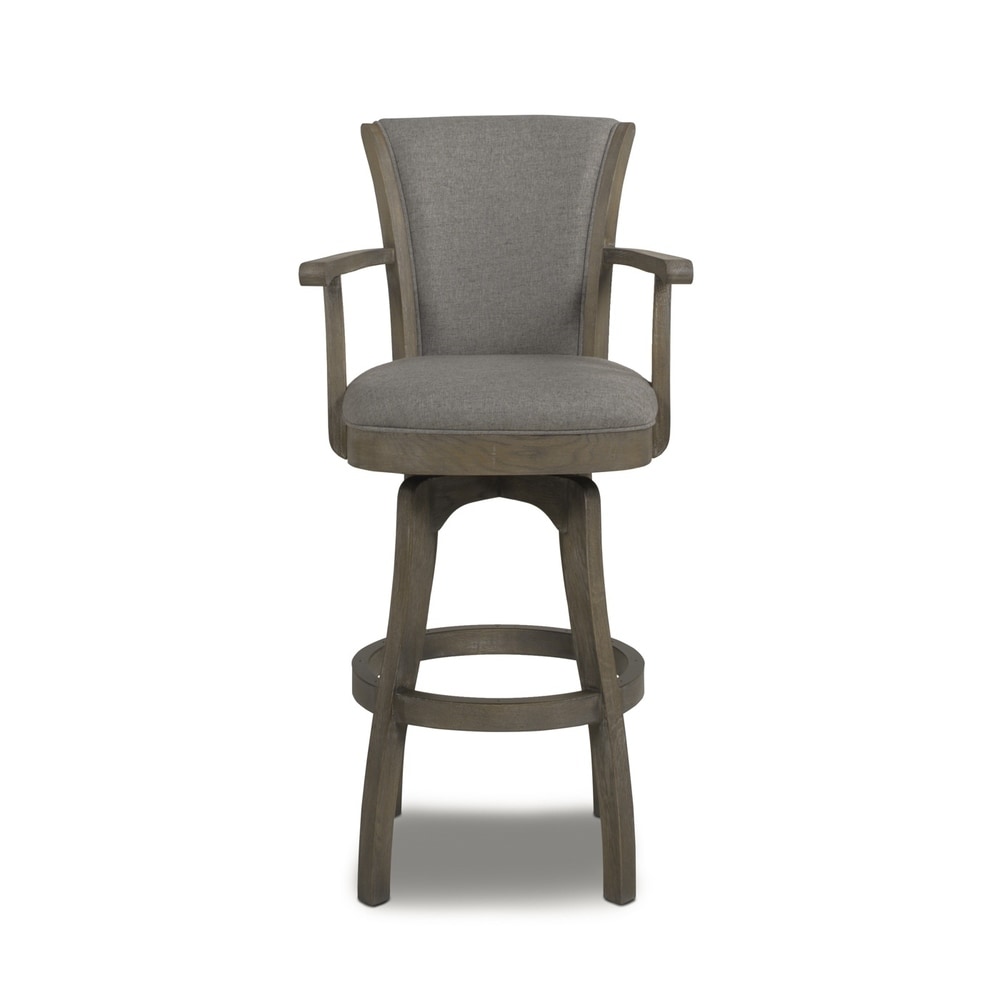 the gray barn primrose swivel stool with armrests