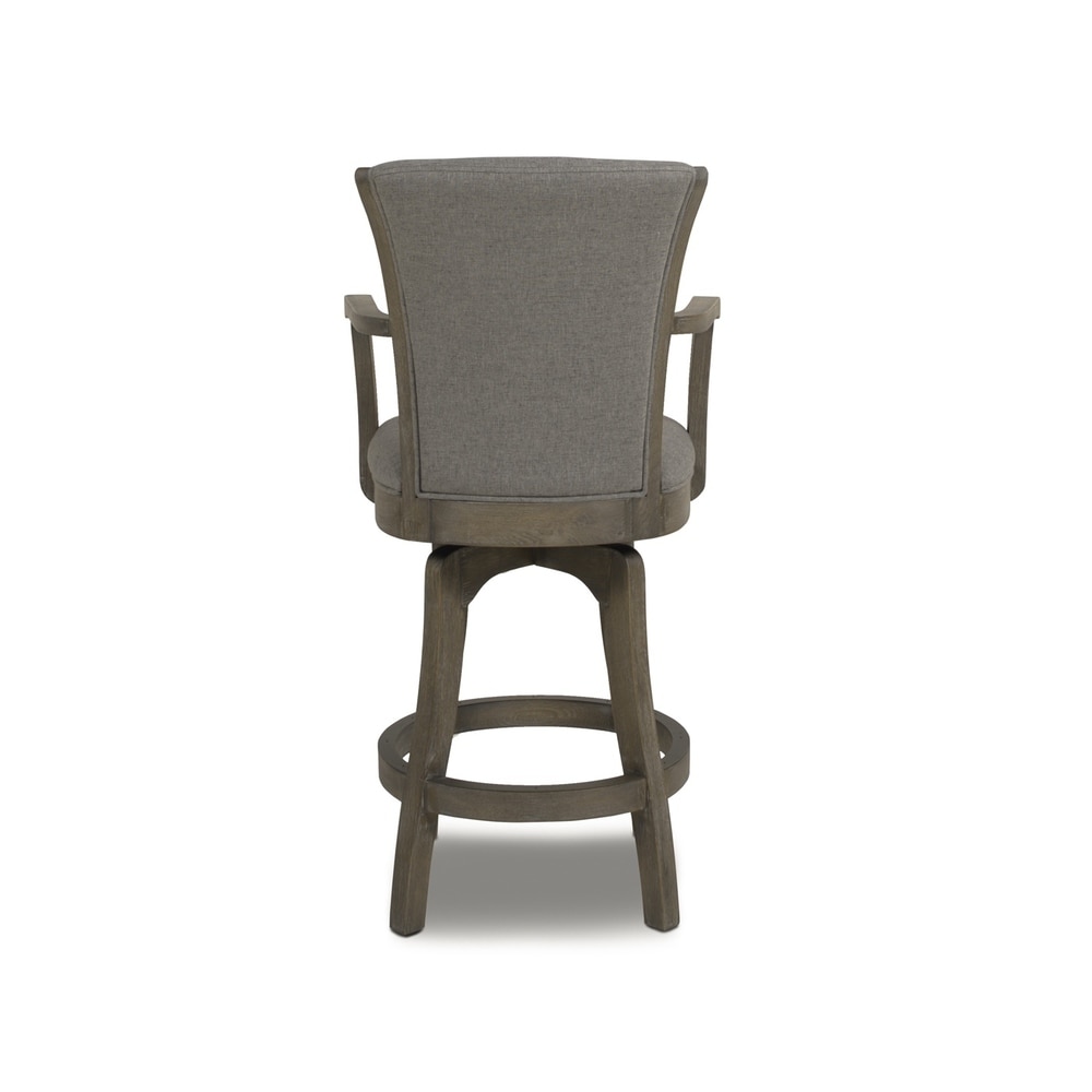 the gray barn primrose swivel stool with armrests