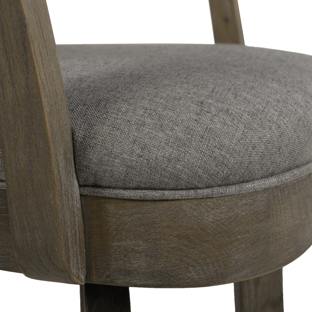 the gray barn primrose swivel stool with armrests