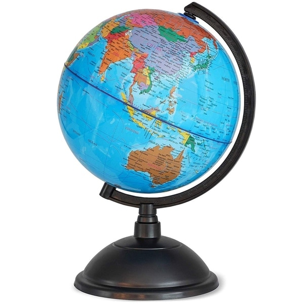 Spinning World Globe for Kids - 8" Globe of the World for Geography Students. Opens flyout.