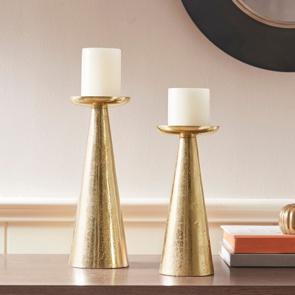 Madison Park Madurai Gold Candle Holder