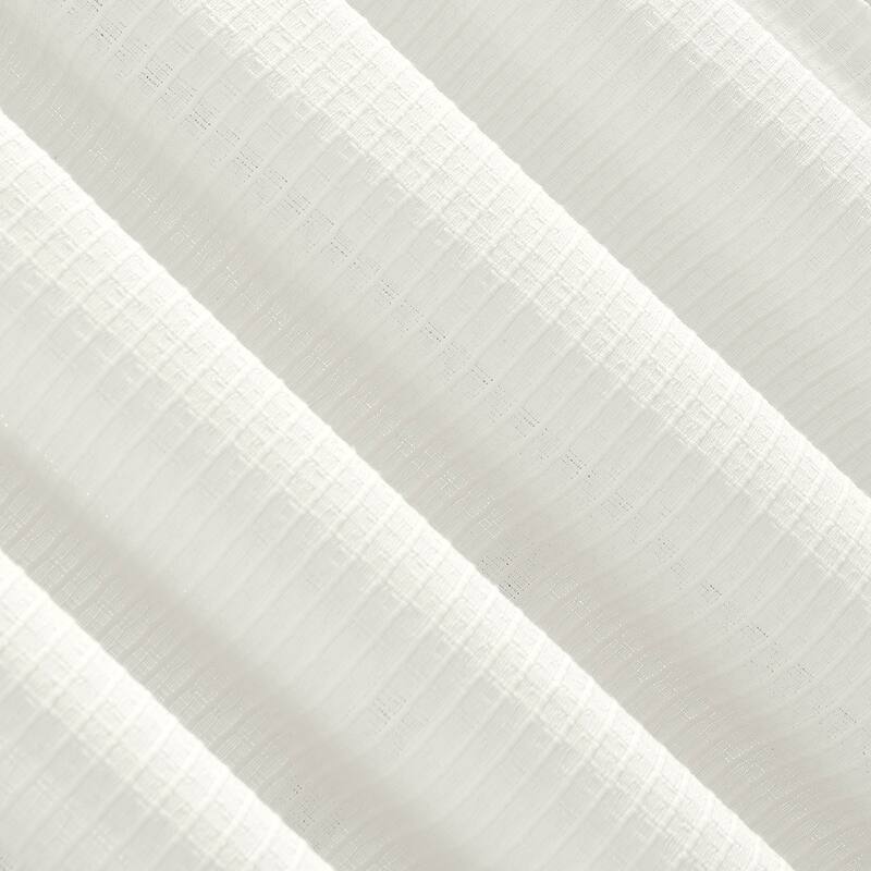 Clean Window Waffle Texture Anti-Dust Curtain Panel, Single Panel