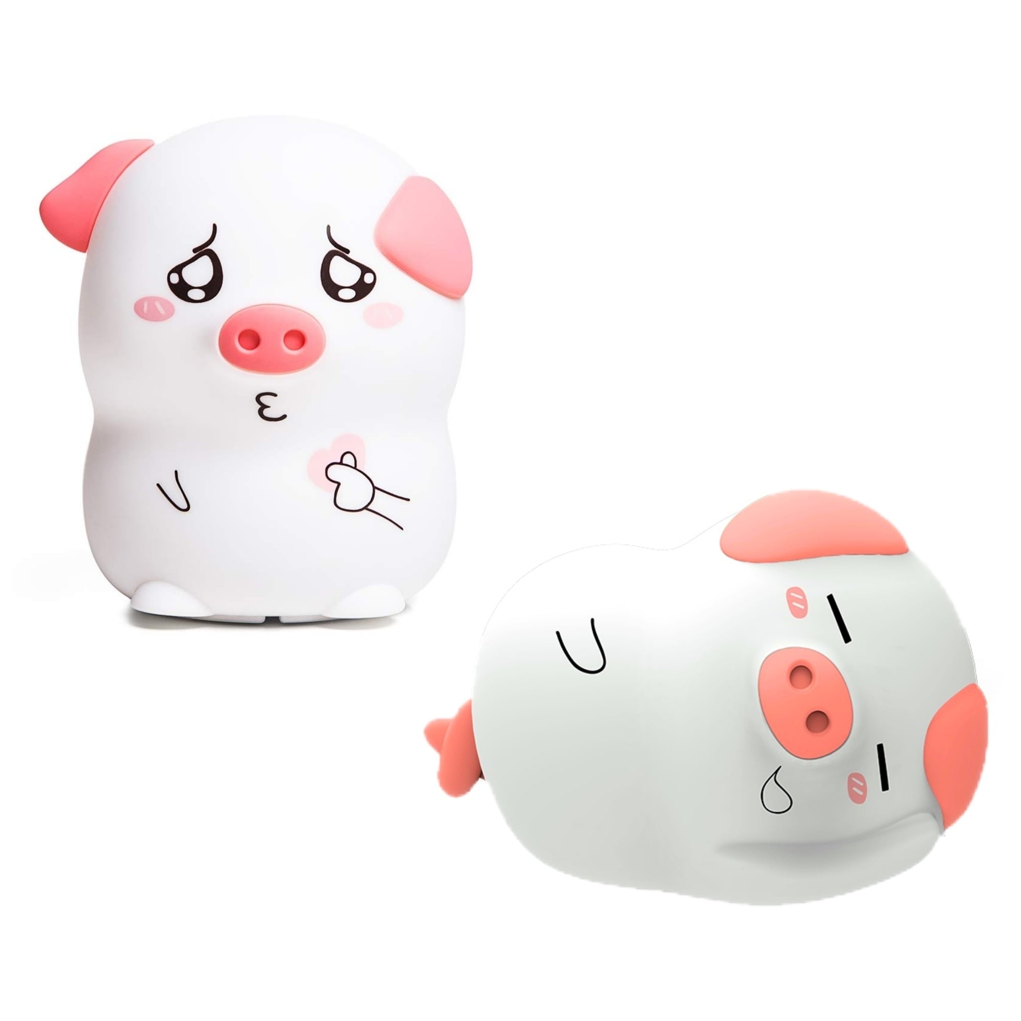 Mini Pig Silicone Lamp Cute Night Light Battery Operated - A Store