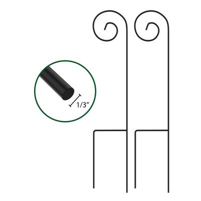 35" Shepherd Hooks - Set of 2 - by Pure Garden - 9.25 x .33 x 35