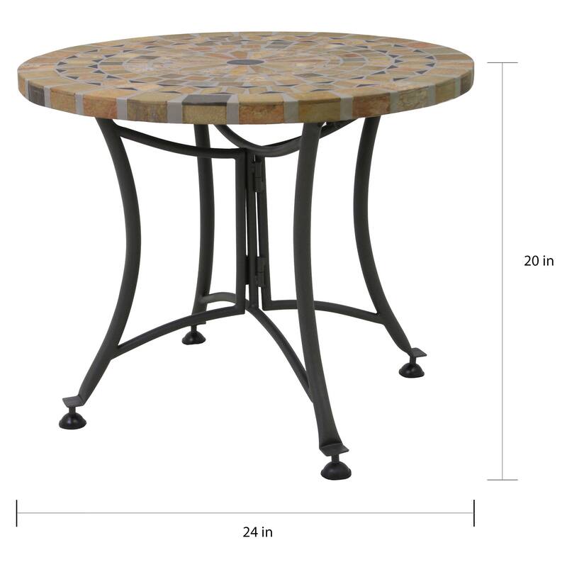 Cordora 24-inch Sandstone Accent Table by Havenside Home
