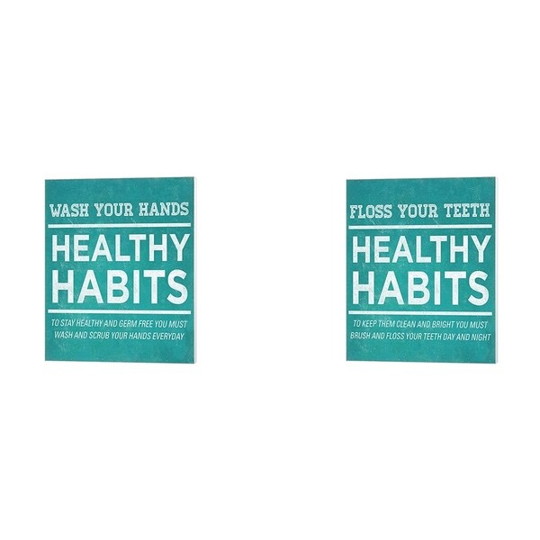 SD Graphics Studio 'Healthy Habits' Canvas Art (Set of 2)