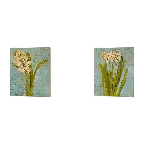 Lanie Loreth 'Hyacinth on Teal' Canvas Art (Set of 2)