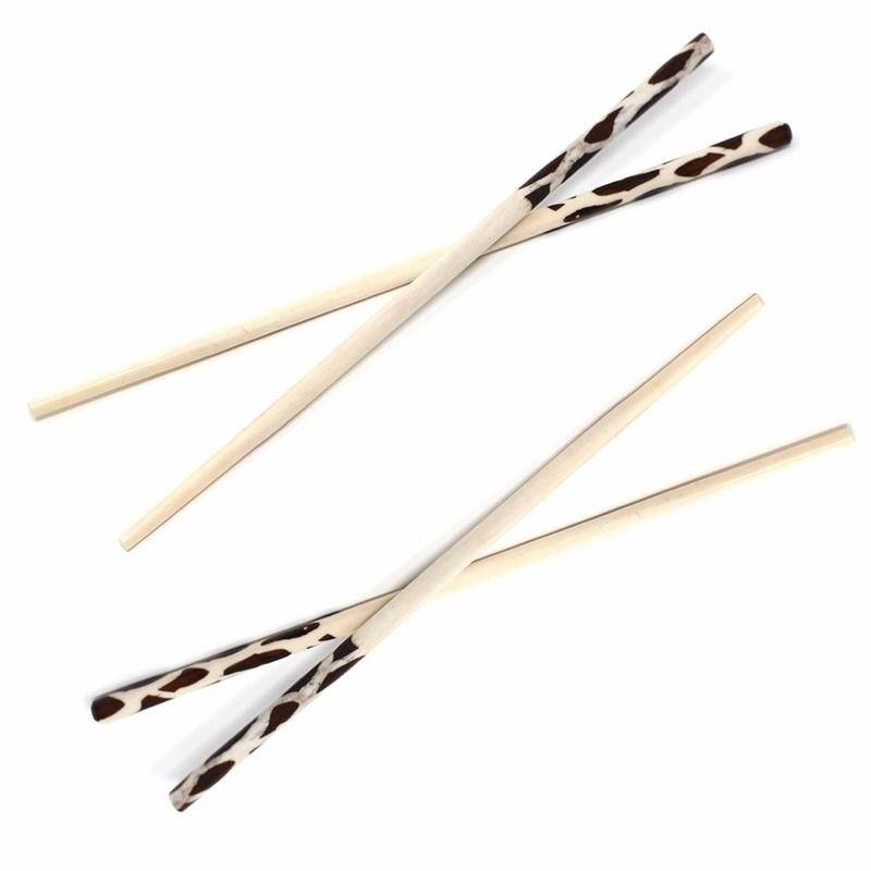 Handmade Batik Bone Chopstick, Service for 2 (Kenya)