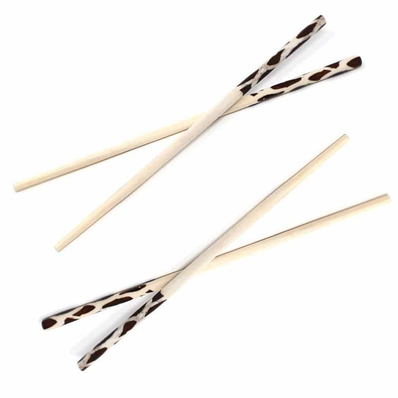 Handmade Batik Bone Chopstick, Service for 2 (Kenya)